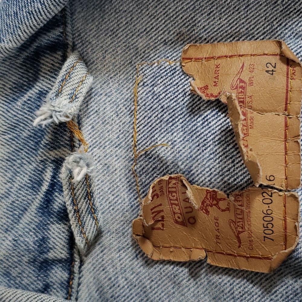 Vtg Levi's Jacket sz 42 unisex - Picture 14 of 14